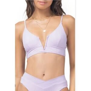 L*Space Siren Bikini Top in Peony Purple Size Small NWT